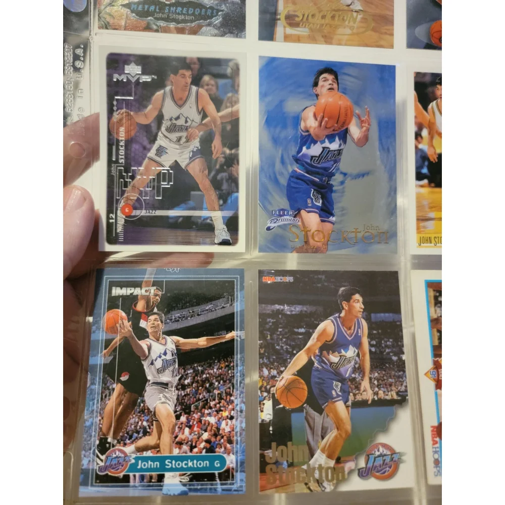 9 NBA Basketball Trading Cards John Stockton Utah Jazz Gonzaga Upper Deck
